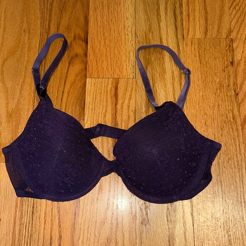 Victoria’s Secret Sexy Tee Lightly Lined Demi Bra in Dark Plum Purple